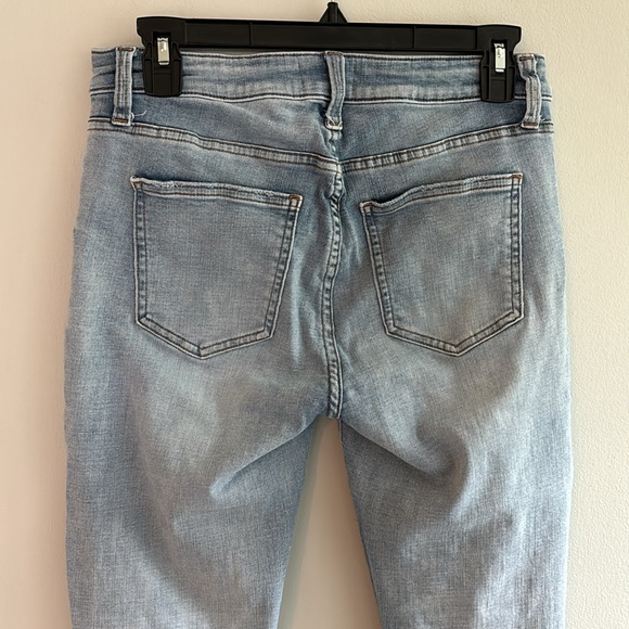 Pistola denim cropped ankle frayed hem in light wash - Picture 7 of 10
